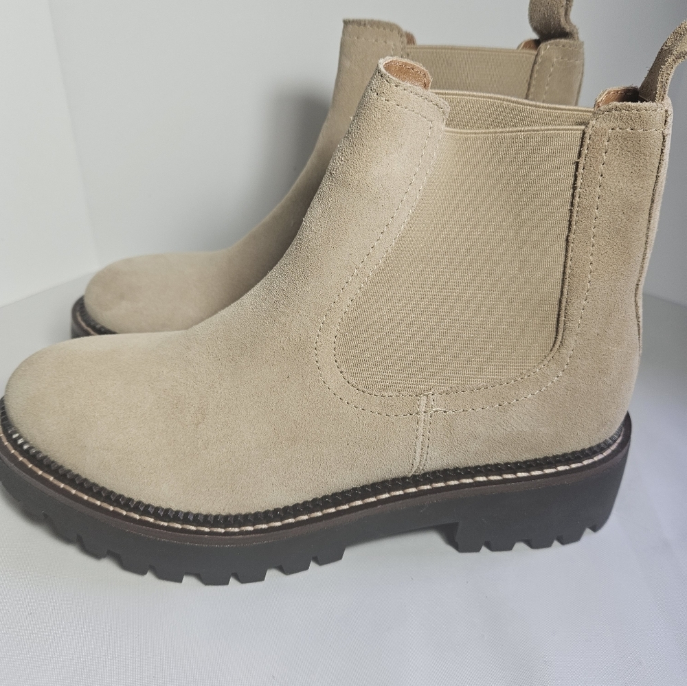 Caslon Tan Suede Ankle Boots